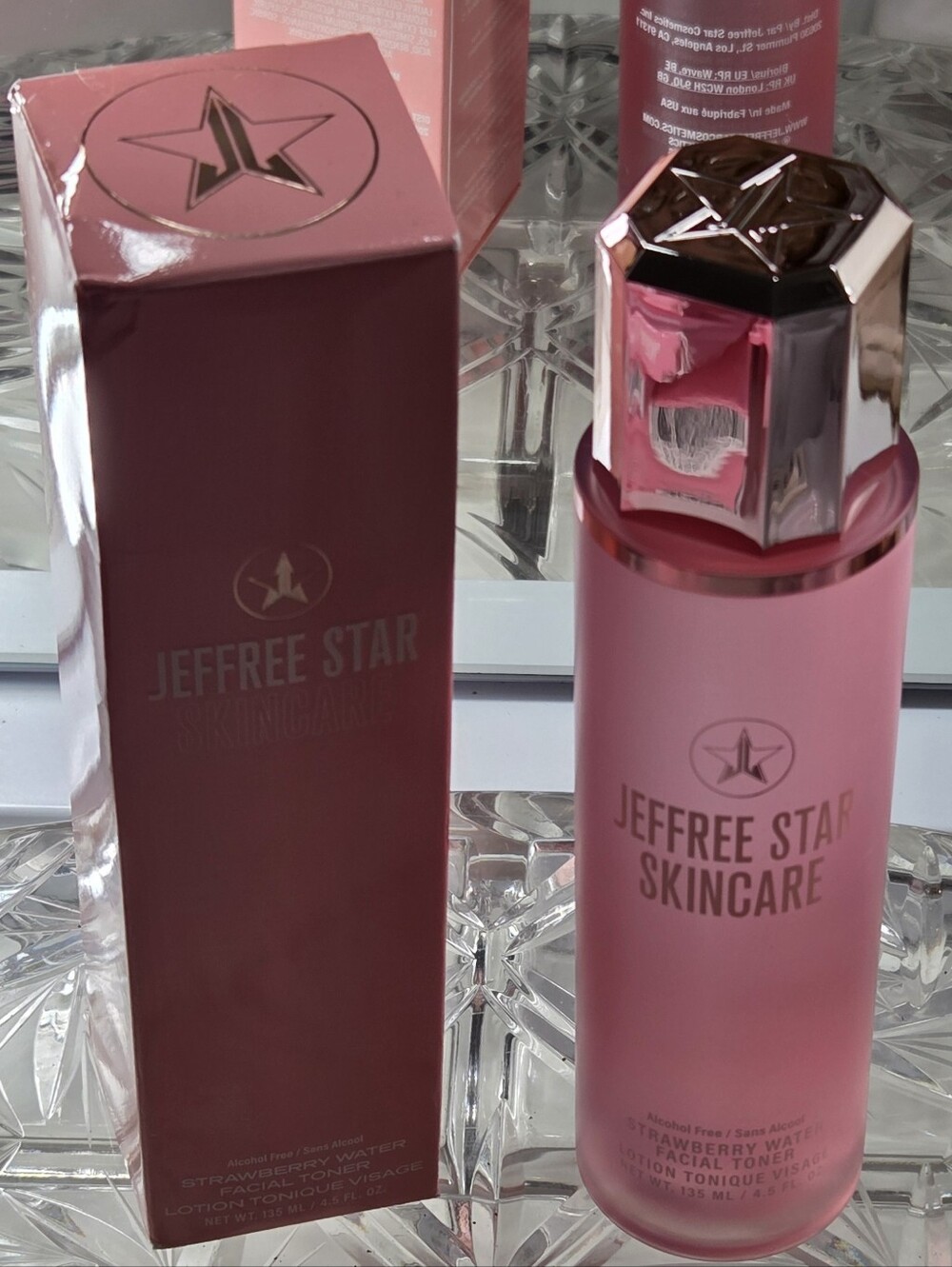 JEFFREE STAR STRAWBERRY WATER FACIAL TONER 4.5 OZ NEW IN BOX